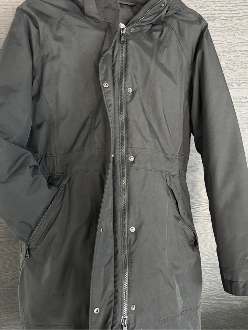 The North Face Women’s Arctic Parka ll Down 550 Size MEDIUM Black Hooded Hyvent - Picture 10 of 14